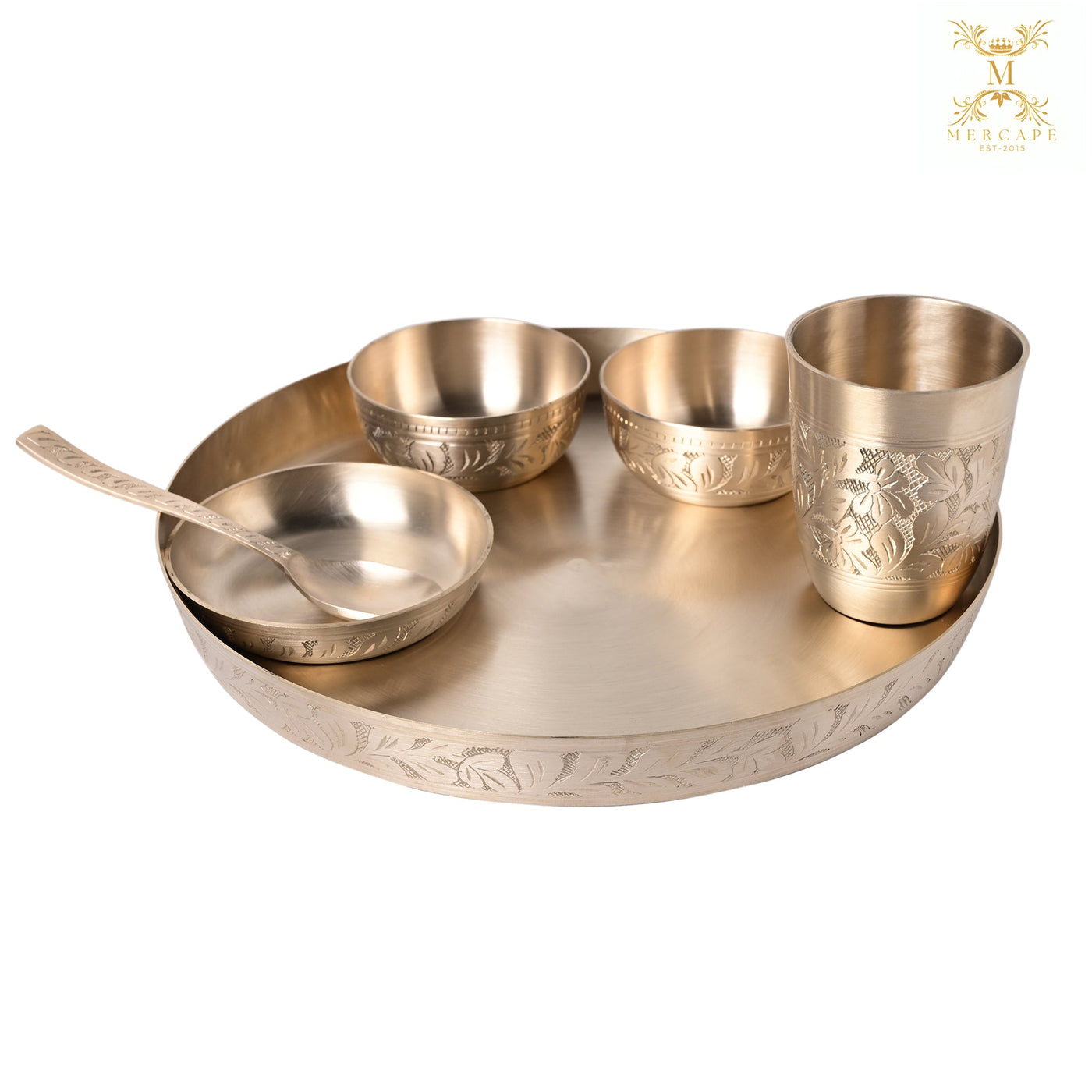 Kansa Thali Set (Glossy & Matte Finish)