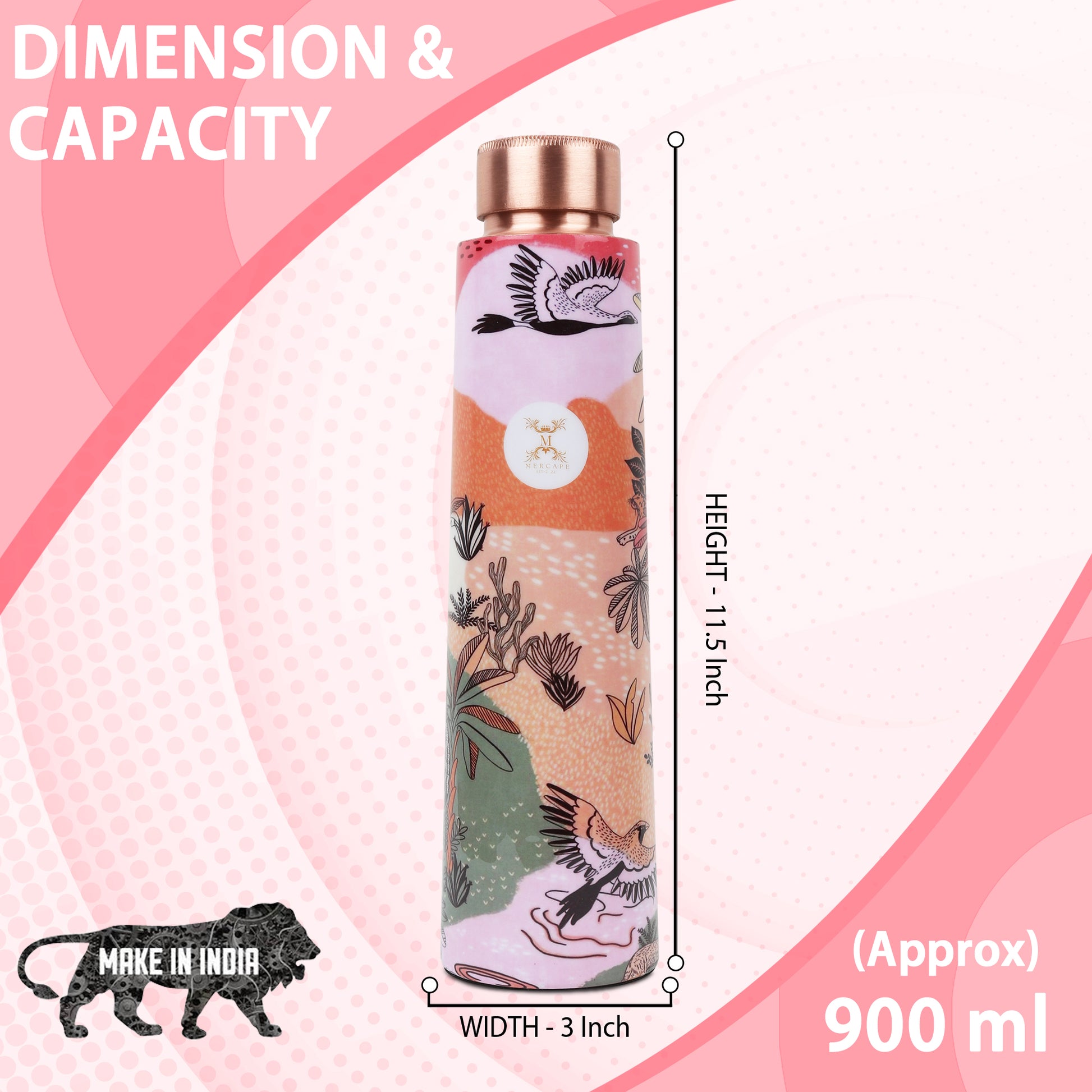 MERCAPE – Handcrafted Floral Fantasy Print - (900 ML)