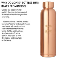 MERCAPE – Handcrafted Pure Copper Bottle - (950 ML)