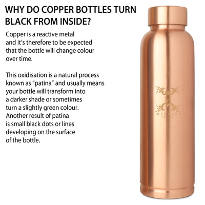 MERCAPE – Handcrafted Pure Copper Bottle - (950 ML)
