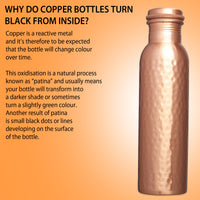 MERCAPE – Handcrafted Pure Copper Bottle - (950 ML)