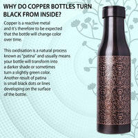 MERCAPE – Handcrafted Pure Copper Bottle - (950 ML)