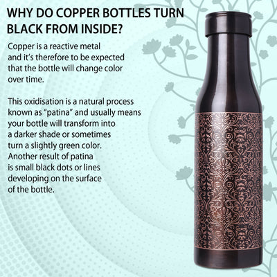 MERCAPE – Handcrafted Pure Copper Bottle - (950 ML)