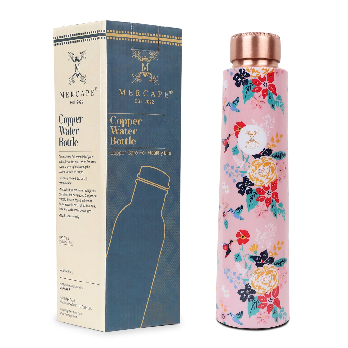 MERCAPE – Handcrafted Floral Elegance Print - (900 ML)