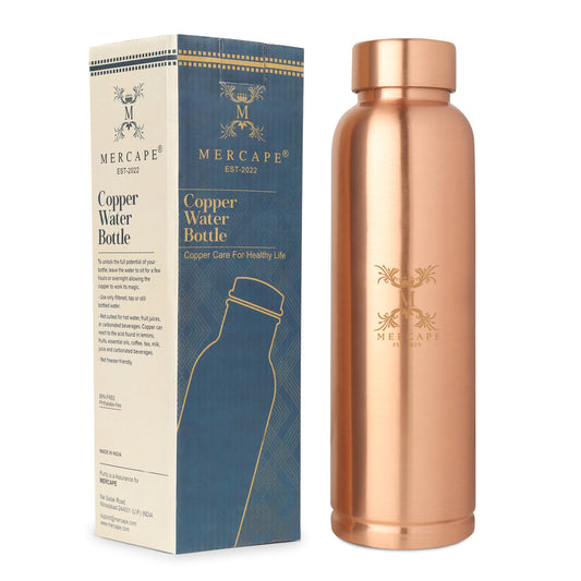 MERCAPE – Handcrafted Pure Copper Bottle - (950 ML)