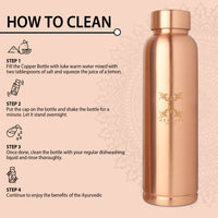 MERCAPE – Handcrafted Pure Copper Bottle - (950 ML)