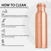 MERCAPE – Handcrafted Pure Copper Bottle - (950 ML)