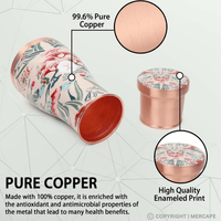 Copper Bedside Bottle Sugger pot 1000 ML Pure Copper