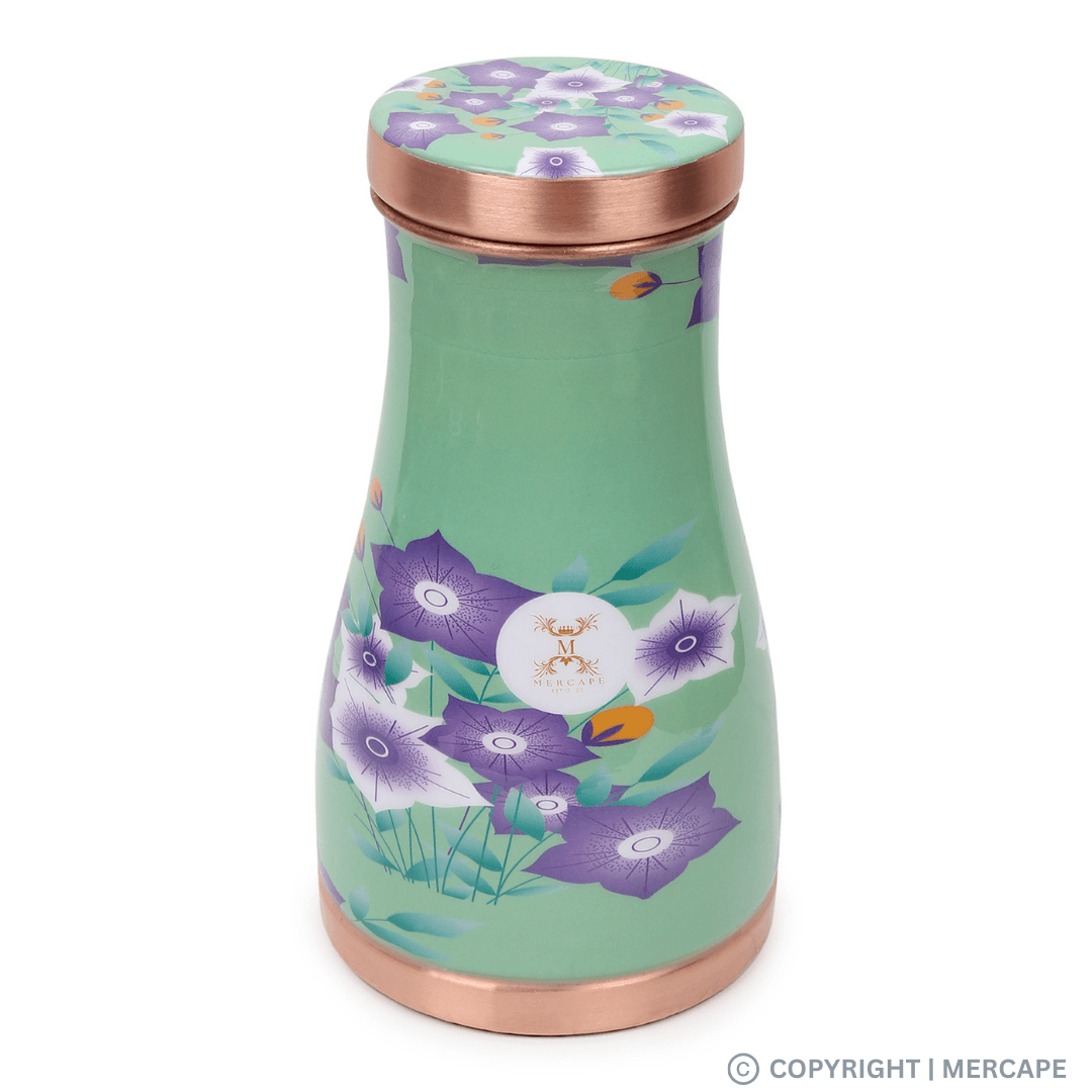 Copper Bedside Bottle 1000 ML Pure Copper Sugger Pot