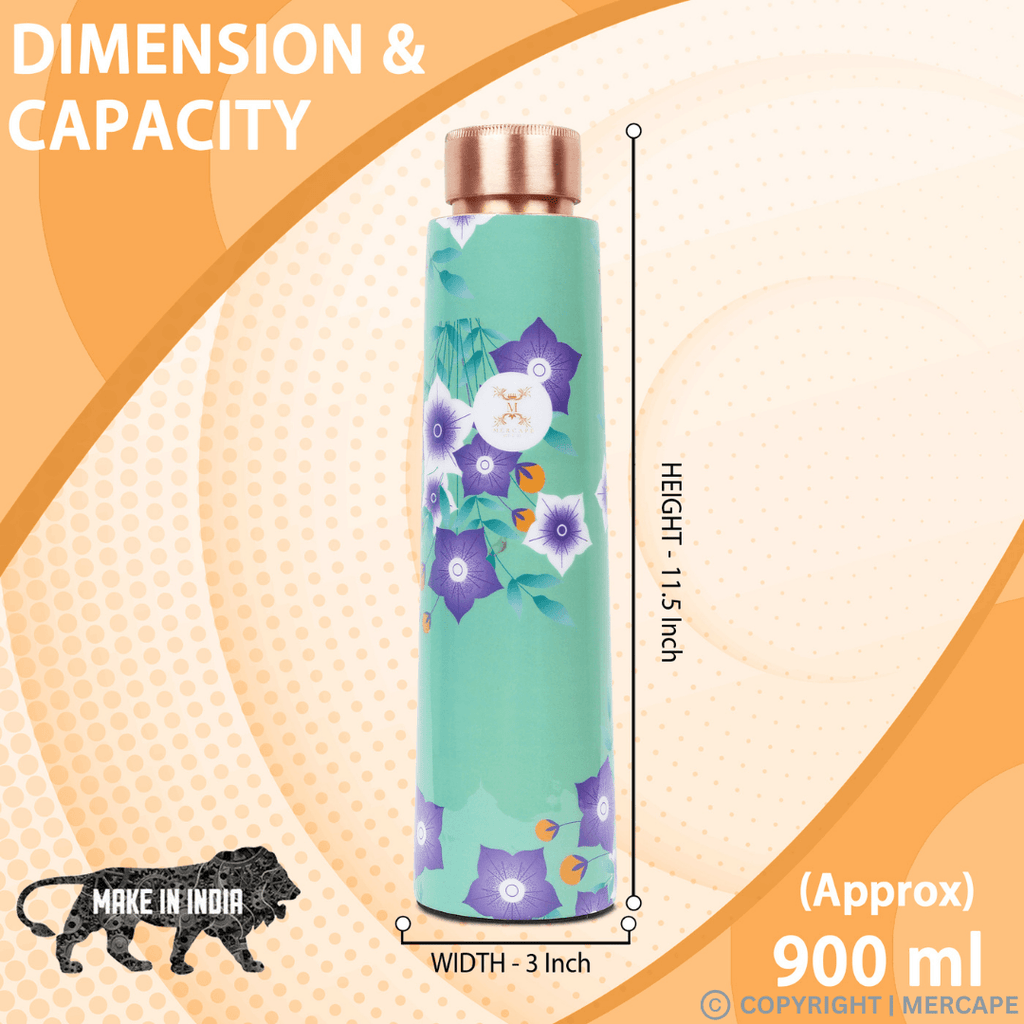 MERCAPE – Handcrafted Flower Print -(900 ML)-B0D2Y8T5TW