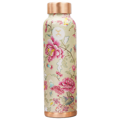 Printed Copper Bottle 950 ml with 2 Glass set 250 ml each