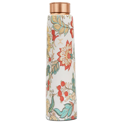 Printed Copper Bottle 950 ml with 2 Glass set 250 ml each