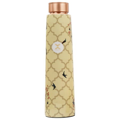 Printed Copper Bottle 950 ml with 2 Glass set 250 ml each