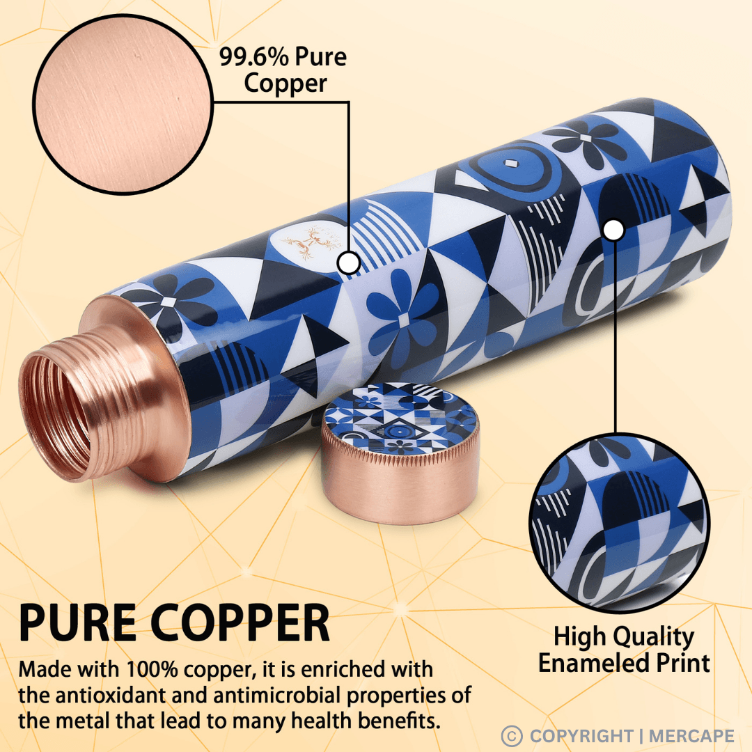 MERCAPE – Handcrafted Pure Copper Abstract Print -(900 ML)