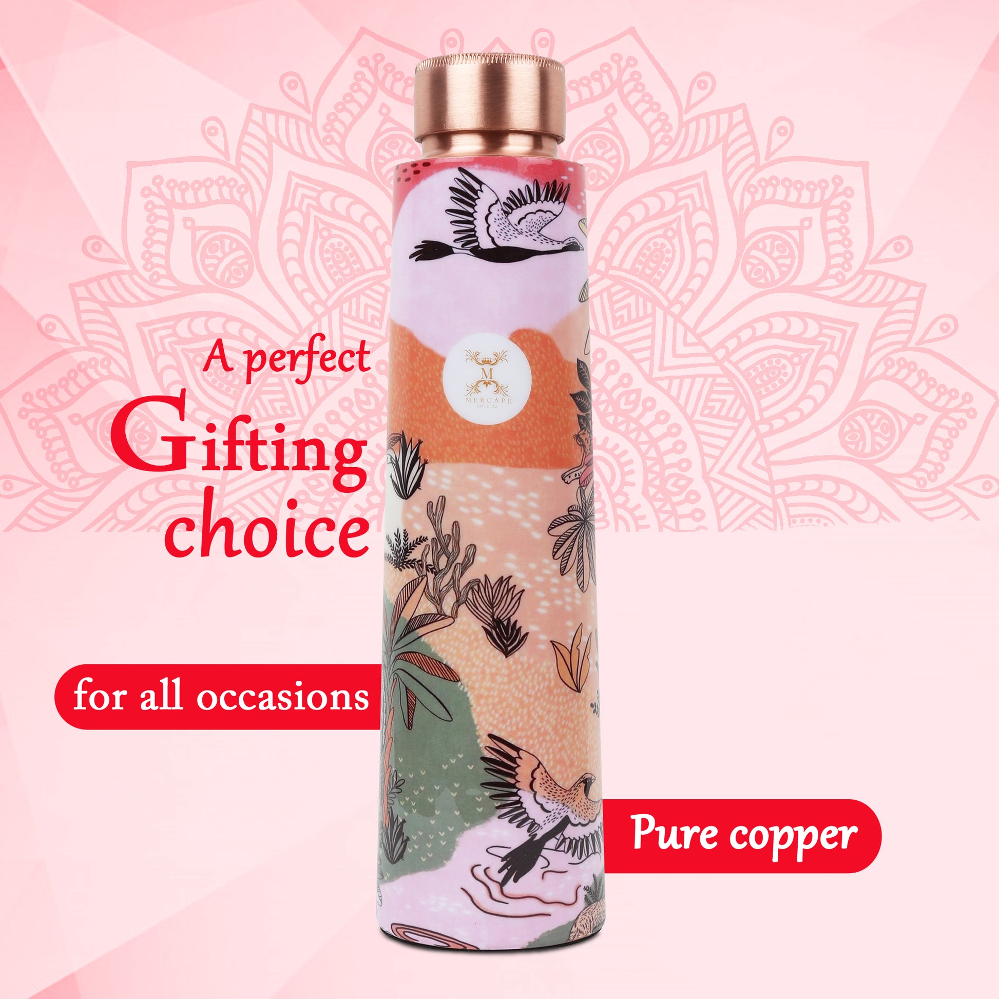 MERCAPE – Handcrafted Floral Fantasy Print - (900 ML)