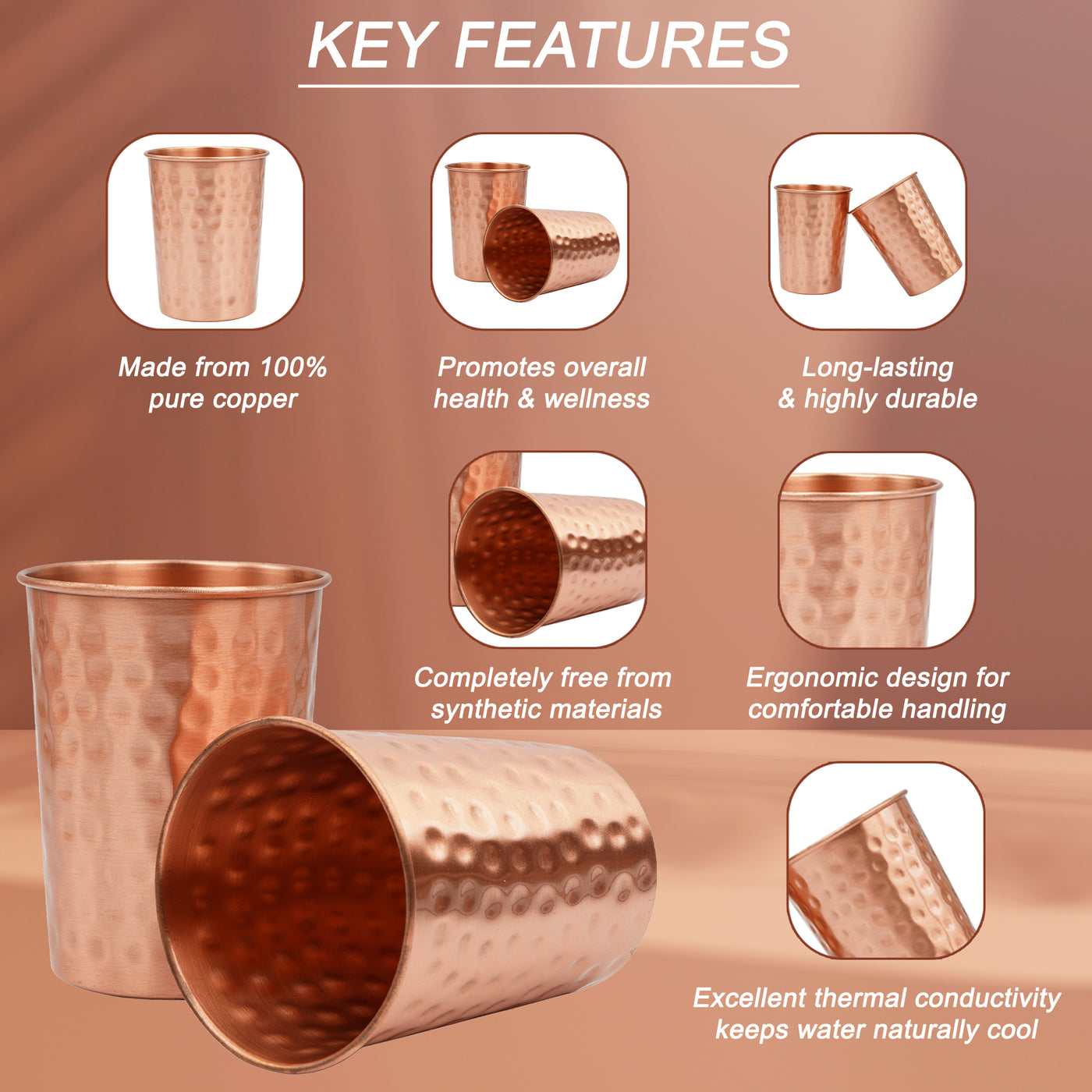 Pure Copper Glass