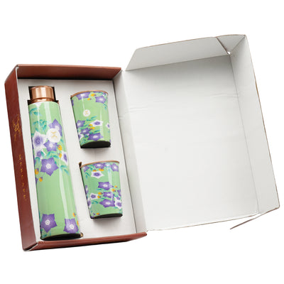 Printed Copper Bottle 950 ml with 2 Glass set 250 ml each