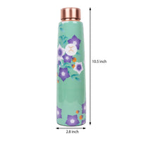 Printed Copper Bottle 950 ml with 2 Glass set 250 ml each