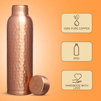 MERCAPE – Handcrafted Pure Copper Bottle - (950 ML)