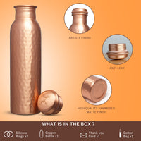 MERCAPE – Handcrafted Pure Copper Bottle - (950 ML)