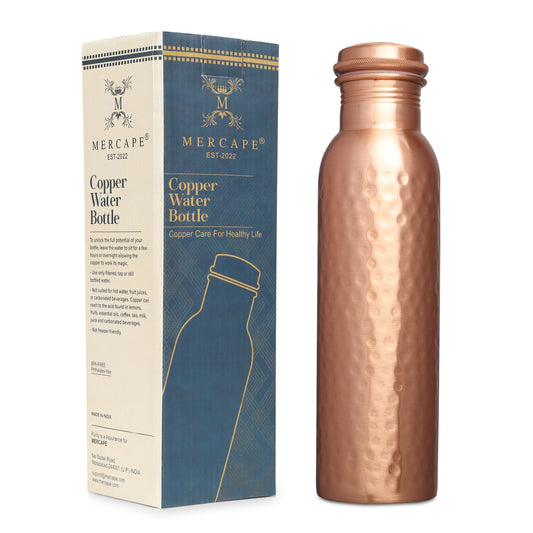 MERCAPE – Handcrafted Pure Copper Bottle - (950 ML)