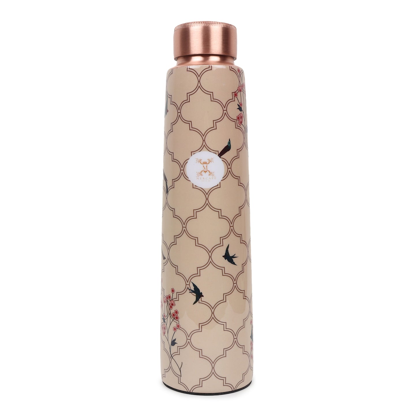 Printed Copper Bottle 950 ml with 2 Glass set 250 ml each